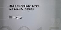 Sukces Biblioteki Publicznej Gminy Łomża w Podgórzu!