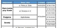Przerwa w dostawie prądu 04, 07, 11.04.2016