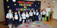 Mikołajkowe pasowanie na przedszkolaka