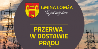 Baner przerwa w dostawie prądu