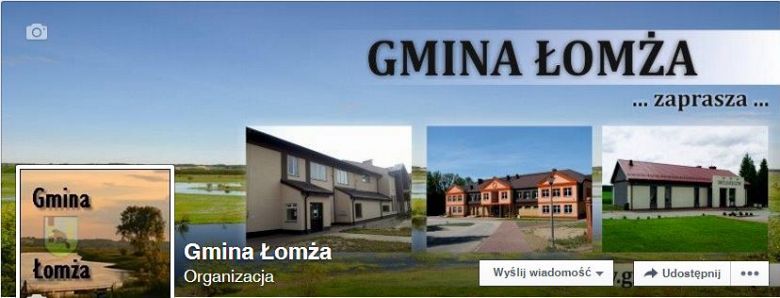 Fanpage Gminy Łomża na Facebooku