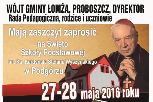 Zaproszenie na Święto Szkoły Podstawowej w Podgórzu