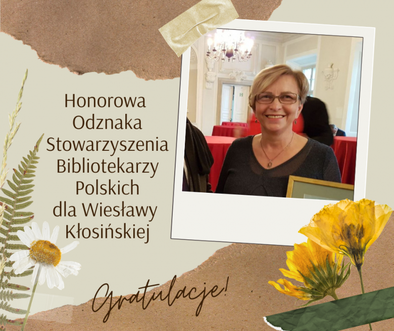 Honorowa odznaka dla Dyrektor Kłosińskiej