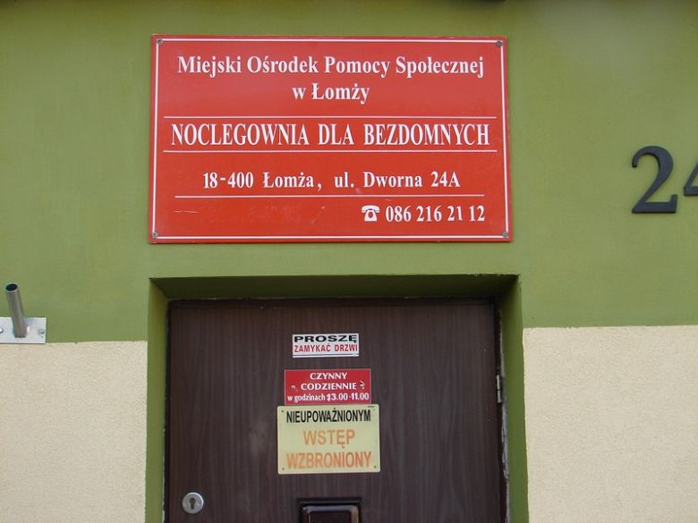 Lokalizacje noclegowni, schronisk, kuchni 