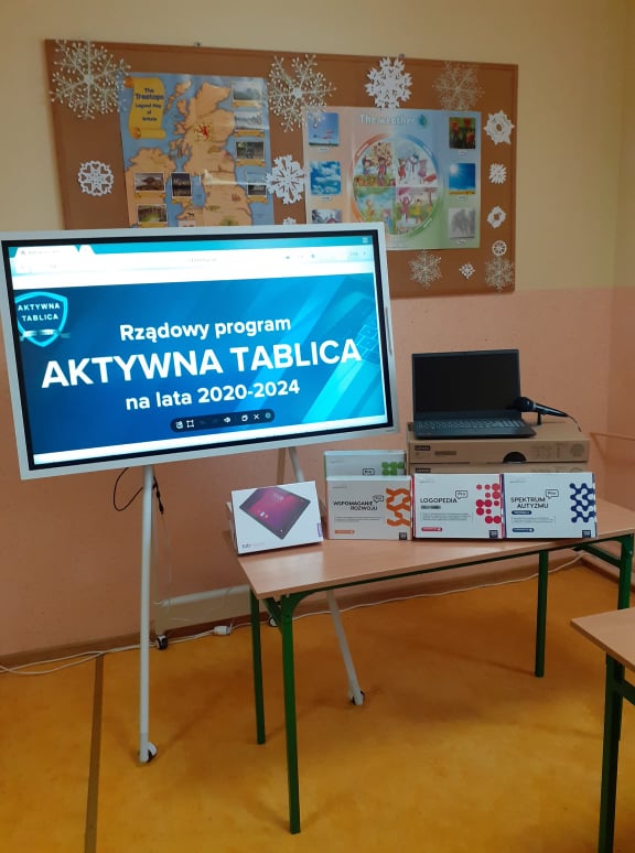 Dofinansowanie z Rządowego programu “Aktywna tablica”