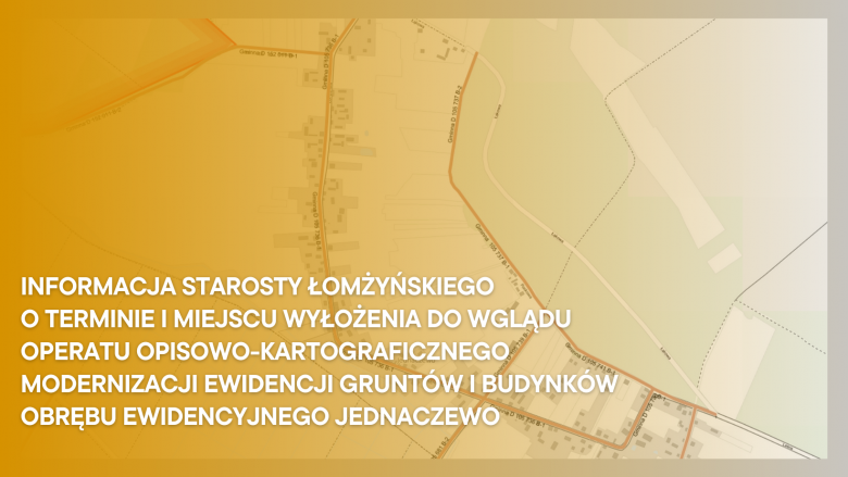 Zmiana ewidencji gruntów i budynków w obr. Jednaczewo